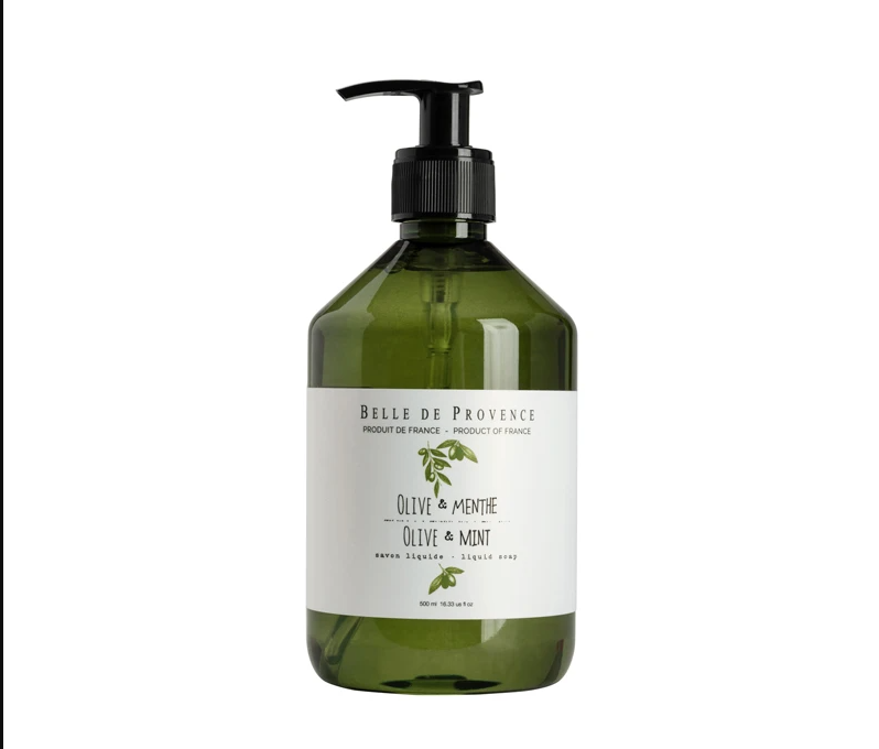 Belle de Provence Olive Oil & Mint Liquid Soap 500ml