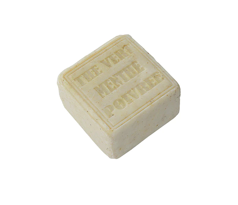 Maître Savonitto Exfoliating Organic Peppermint /Green Tea Cube Soap 265g