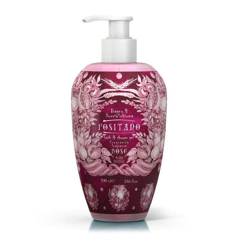 Positano Rose Bath & Shower Cream 700ml